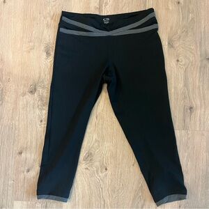 Champion Women’s Black and Gray Capri Leggings